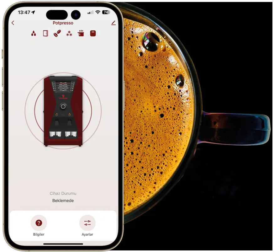 PROFESYONEL KAHVE DENEYİMİ ARTIK PARMAKLARINIZIN UCUNDA